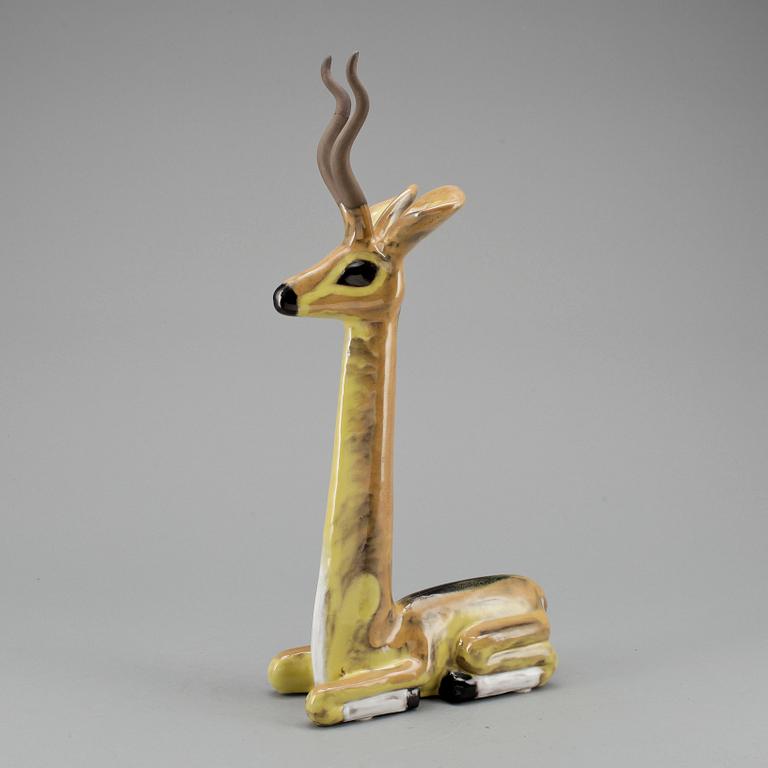 FIGURIN, stengods. Vicke Lindstrand, Upsala-Ekeby.