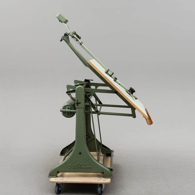 A drawing table from Franz Kuhlmann KG, Wilhelmshaven, Germany, mid 20th Century.