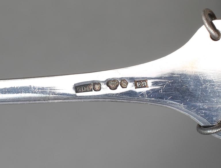 PARTI SILVER, bland annat 12 st kaffeskedar, COP, 1948. Totalvikt ca 390 gram.