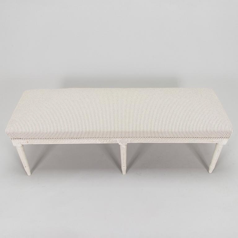 A Swedish late Gustavian bench from 19th century.