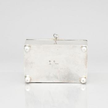 Lars Boye, skrin, silver, Stockholm 1783. Gustavianskt.