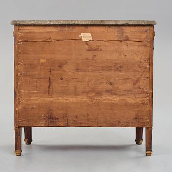 A Gustavian late 18th century commode attributed to Niclas Korp (master in Stockholm 1763-1800).