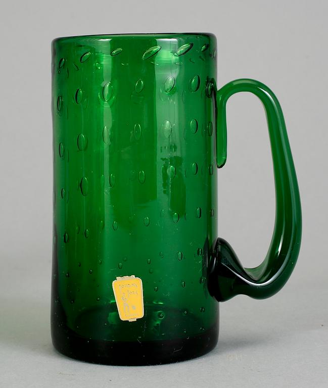 ÖLSEJDLAR, 8 st, Johansfors Glasbruk, 1900-tal.