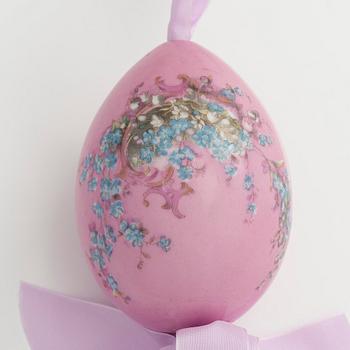 Dekorationsägg, porslin, Ryssland, kring sekelskiftet 1900.