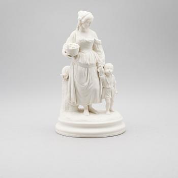 FIGUR, parian, Gustafsberg, 1800-talets andra hälft.