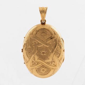 Hänge med fotogömma, 18K guld.