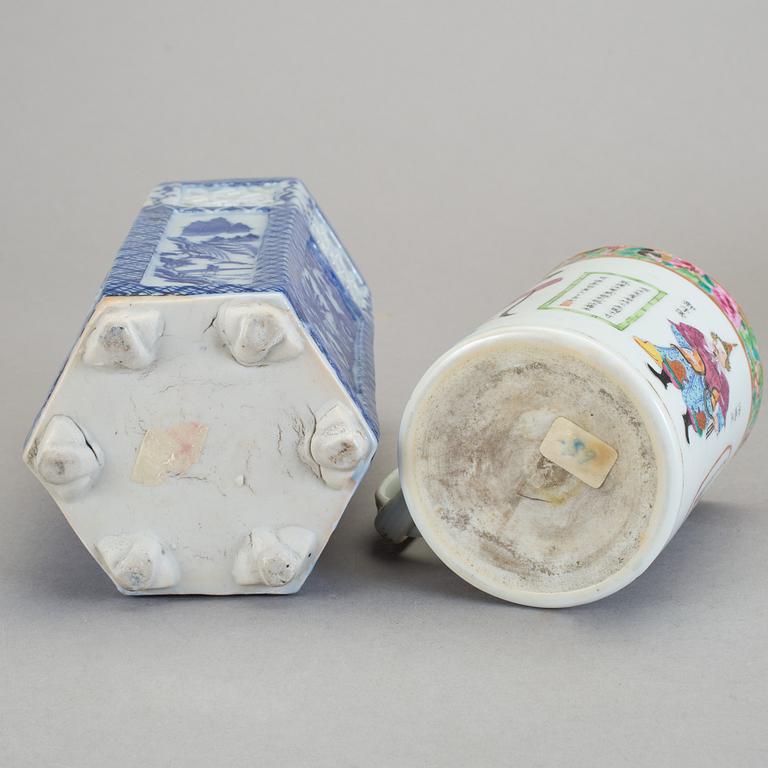 PARTI PORSLIN, 8 delar, porslin, Kina, 17-/18-/1900-tal.