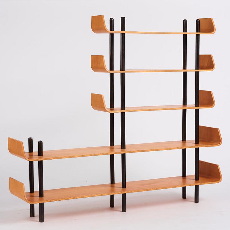 Wilhelm Lutjens, a bookshelf / room divider, model "545", De Boer Gouda, The Netherlands 1950-60s.