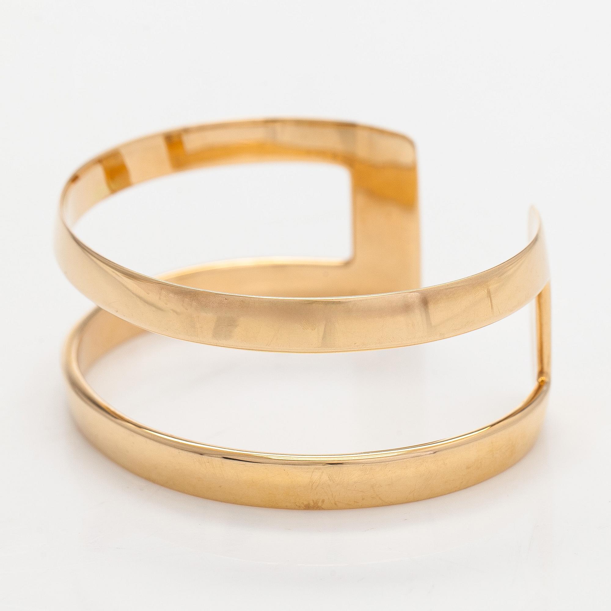Hans Hansen, bangle, 14K gold, Denmark.