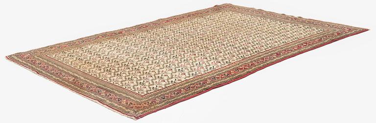 An antique Agra carpet Of Mughal 'Shrub' design, northern India, c. 270 x 180 cm.