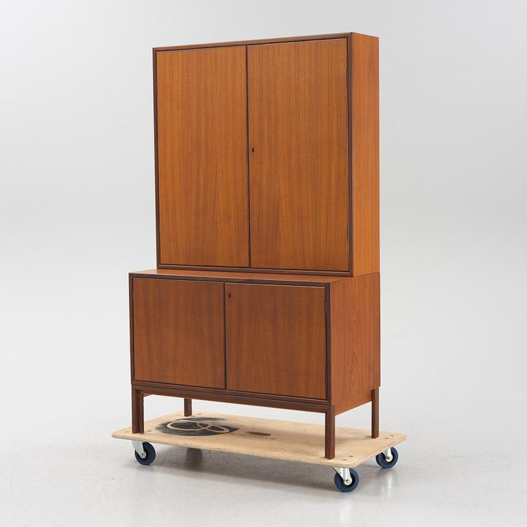 A teak veneered cabinet, 1960's.