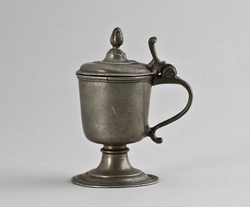 SENAPSKANNA, tenn, barock 1700-tal.