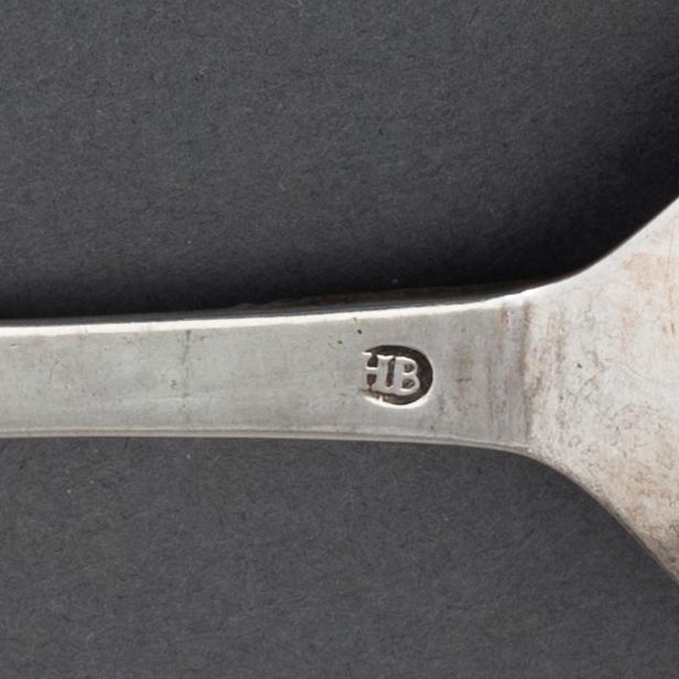 A Norwegian 18th century silver spoon, mark of Hans Pettersen Blytt (Bergen 1711-1759).