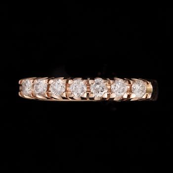 RING, 14K guld, diamanter, 1996. Vikt ca 3,6 g.