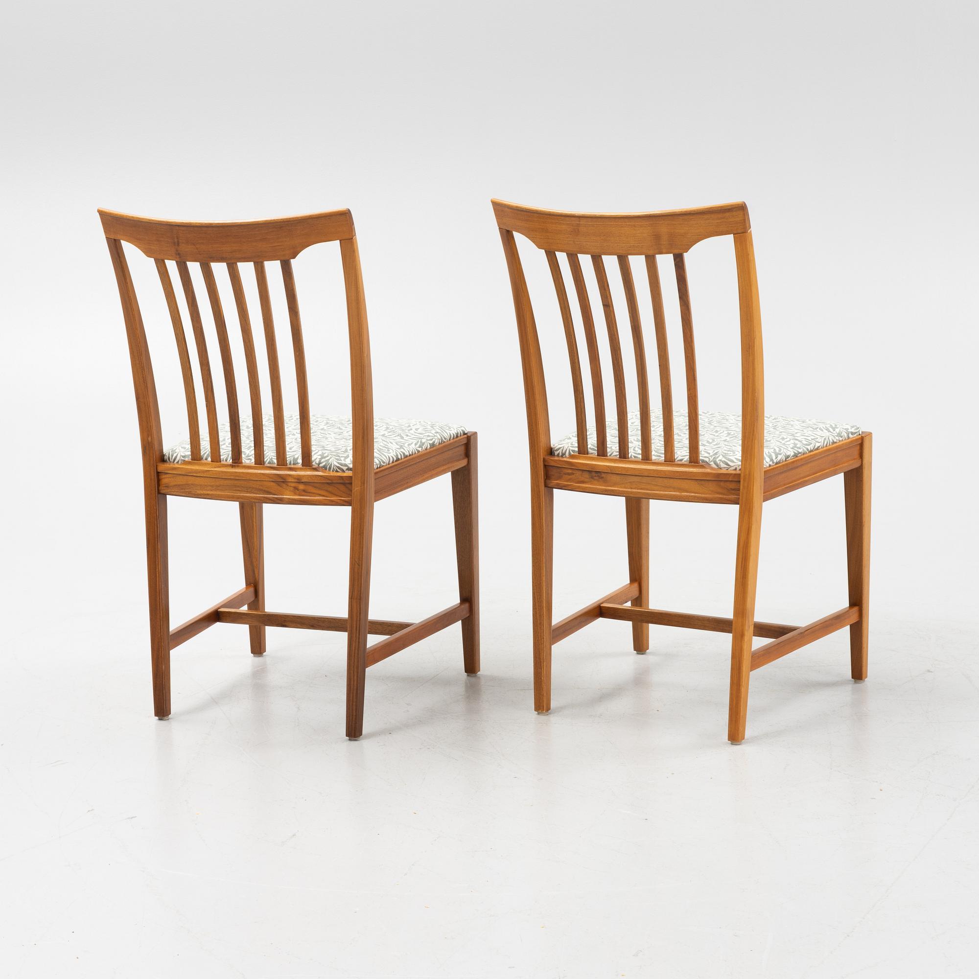 Svante Skogh, stolar, 6 st, "Vindö", Balders Snickeri, Vaggeryd, 1900-talets andra hälft.