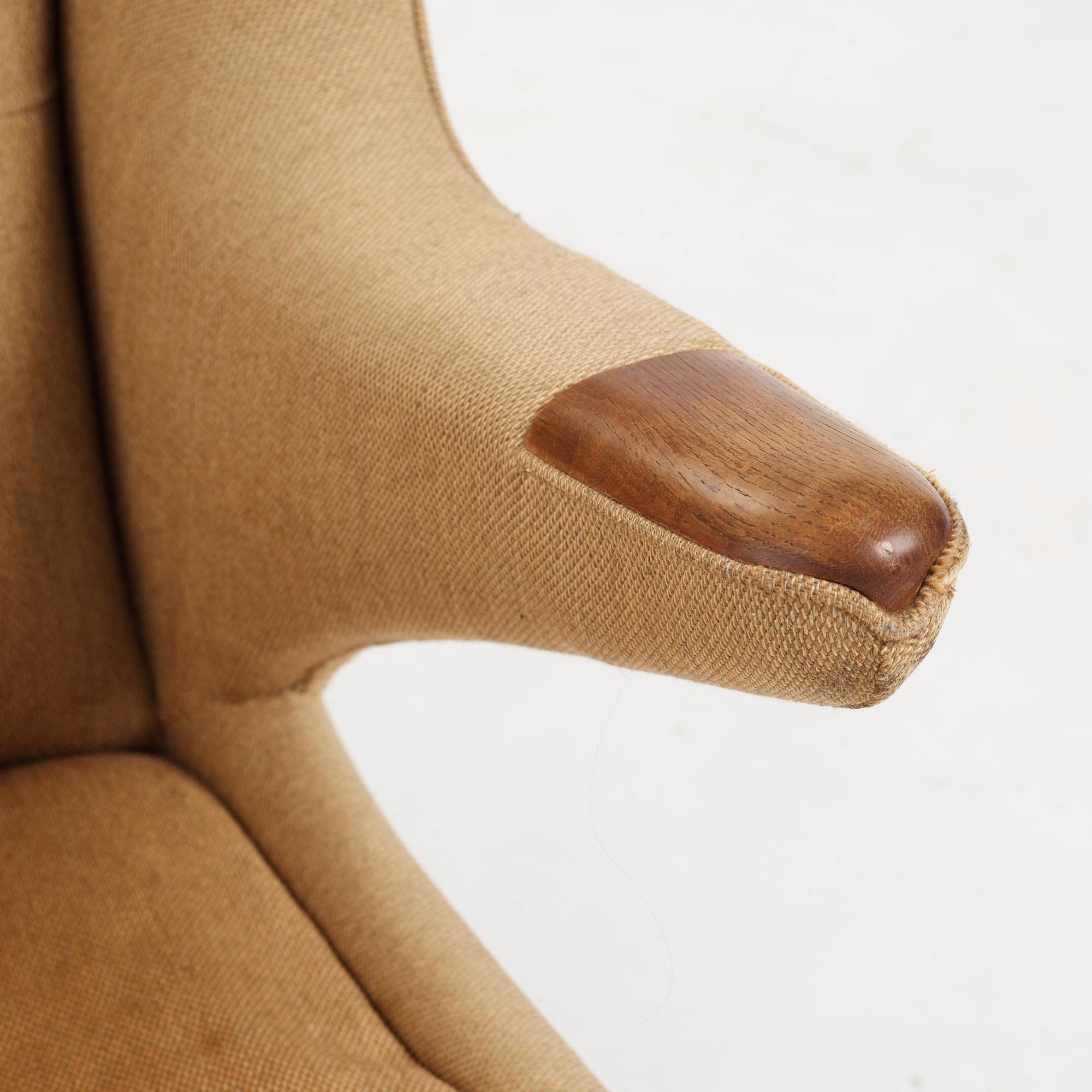 Hans J. Wegner, fåtöljer, ett par, "Bamse /Papa Bear", AP-stolen, Danmark, 1950-60-tal.