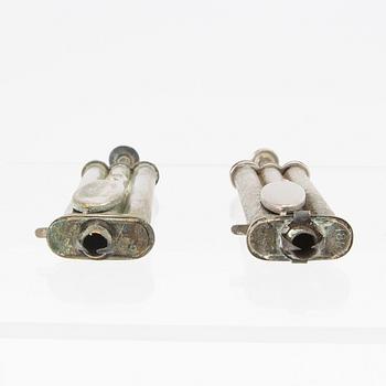 Foley & Ruse lighters, 2 pcs "Pellet match lighter", Canada circa 1888.