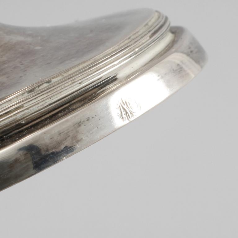 STRÖSOCKERSKÅL, silver, Johan Wilhelm Zimmerman, Stockholm, 1797, vikt 479 gram.