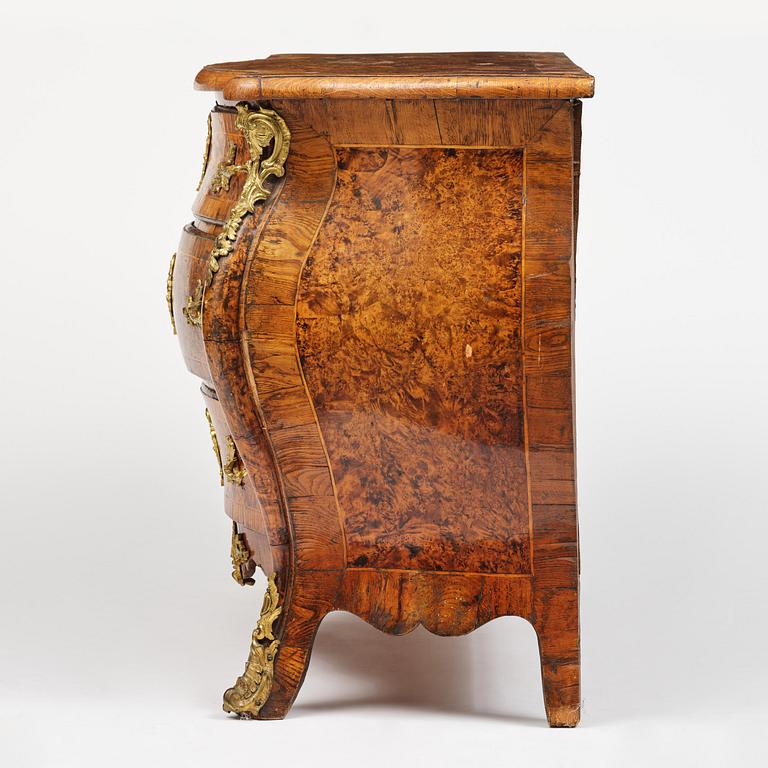 A Swedish rococo parquetry commode attributed to J. Sjölin (master in Köping and Kungsör 1767-85).