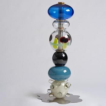 Frida Fjellman, “Totem Buddie no 03”, a unique glass sculpture/vase, Kosta Boda, 2021.