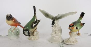 FIGURINER, 8 st, porslin, Herend och Tyskland samt Wien.