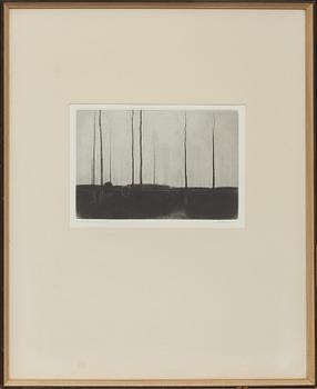 GUNNAR NORRMAN, tornål, signerad och daterad 1961, numrerad 10/15.