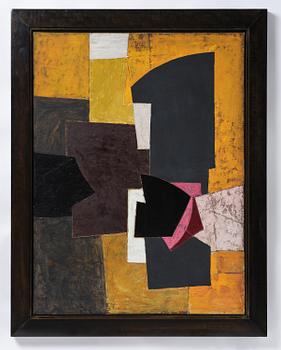 Adrian Heath, "Composition: Yellow, Black and Pink".