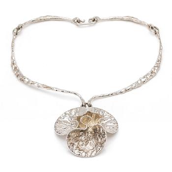 Theresia Hvorslev, Silver necklace, MEMA Lidköping 1974-1975.