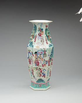 A Canton famille rose vase, 19th Century.