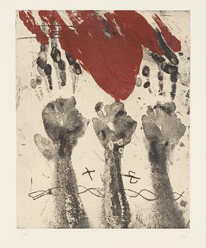 408. Antoni Tàpies, "Empreintes de mains".