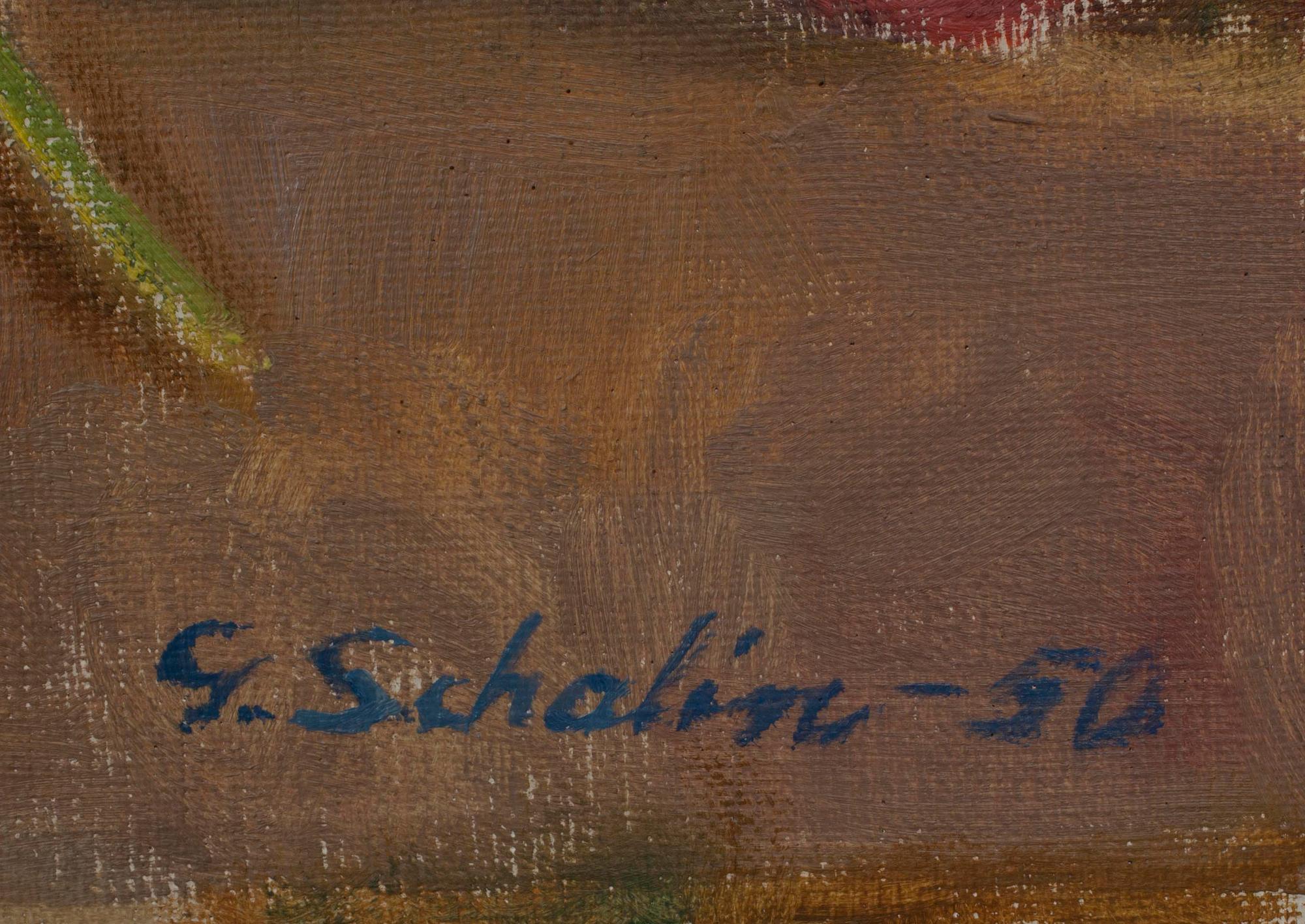 GRETA SCHALIN, olja på duk, signerad och daterad -50.