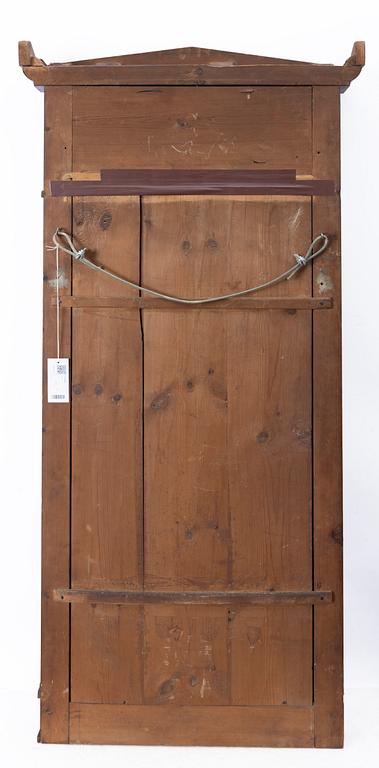 A Late Empire style mirror with a console table, second half of the 19th century.