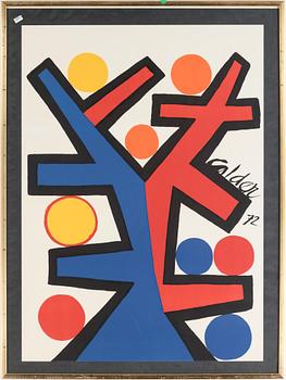 Alexander Calder · ALEXANDER CALDER, efter, färgseriegrafi, signerad i trycket.