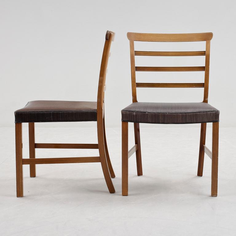 STOLAR, 8 st, Ole Wanscher för Illum's Bolighus, Danmark, 1950-tal.