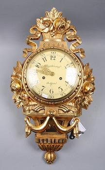 VÄGGPENDYL, gustaviansk stil, Rudolf Wennberg, Stockholm 1900-talets första häft.