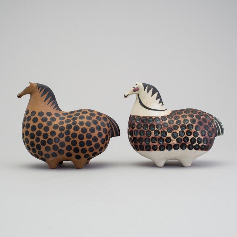 STIG LINDBERG, 2 stycken figuriner av stengods, Gustavsberg 1950/60-tal.