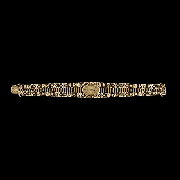 ARMBANDSUR, dam, 18k guld, Tissot, 1960-80-tal. Totalvikt ca45,8g.