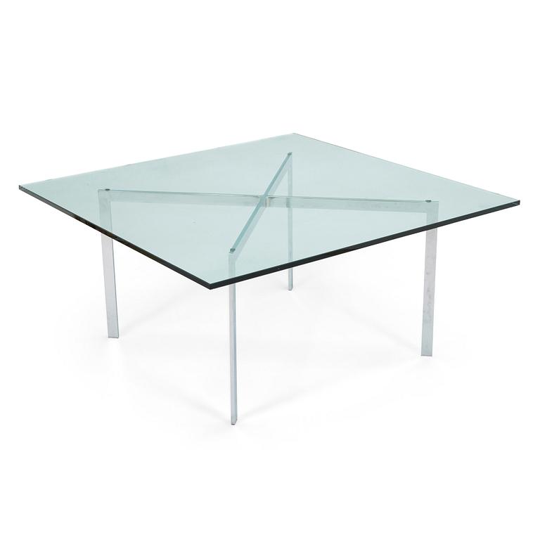 Ludwig Mies van der Rohe, a 'Barcelona' coffee table for Knoll International 2011.