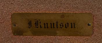 JOHAN KNUTSON, oil on board, signed.