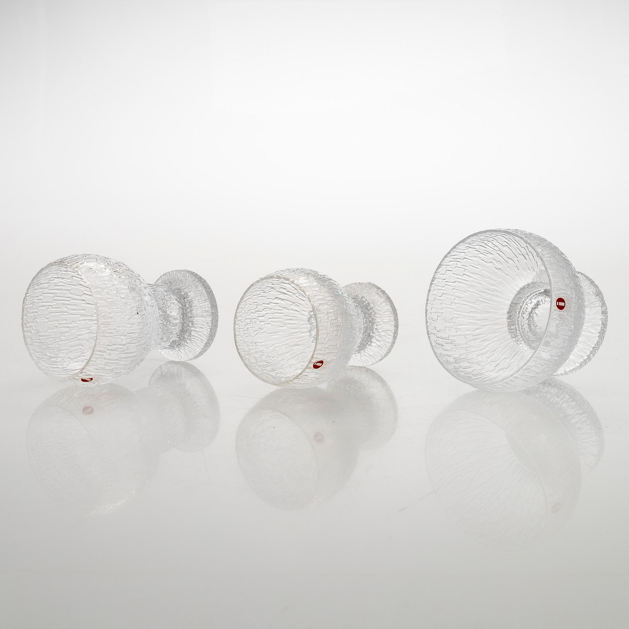 Timo Sarpaneva, juomalaseja, 28 kpl "Kekkerit", Iittala.