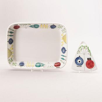 Marianne Westman, fat/ugnsform och skärbräda, "Picknick" Rörstrand.