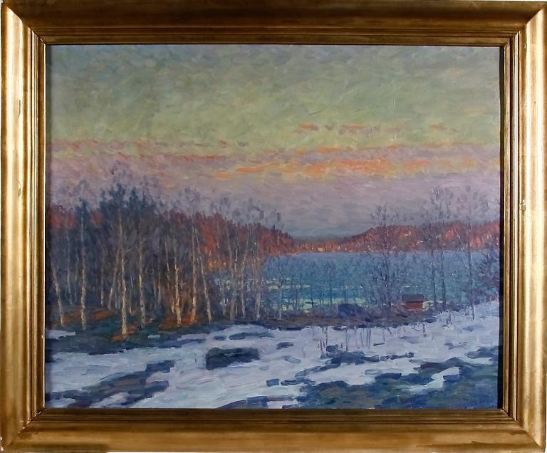 BEHM, WILHELM, olja på duk, sign. Otydl dat.