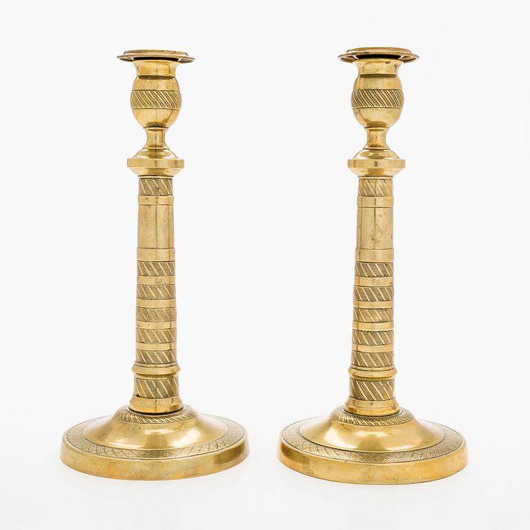 Ljusstakar, ett par 1800-talets senare hälft.