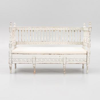 A Gustavian sofa, around the year 1800.