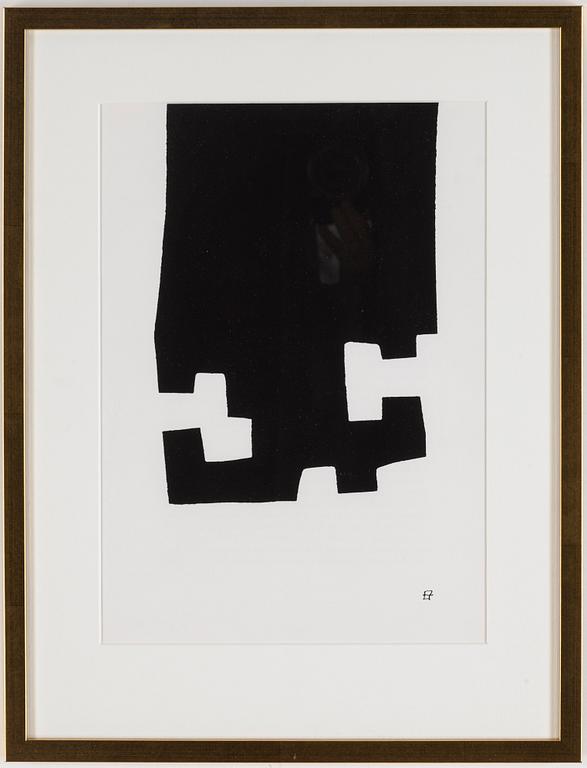 EDUARDO CHILLIDA, silk screen, printed signature, executed 1982.