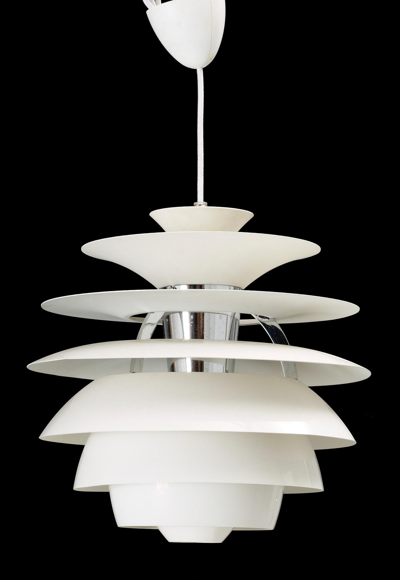 TAKLAMPA, "PH-Snöboll", Poul Henningsen för Louis Poulsen. H 40.