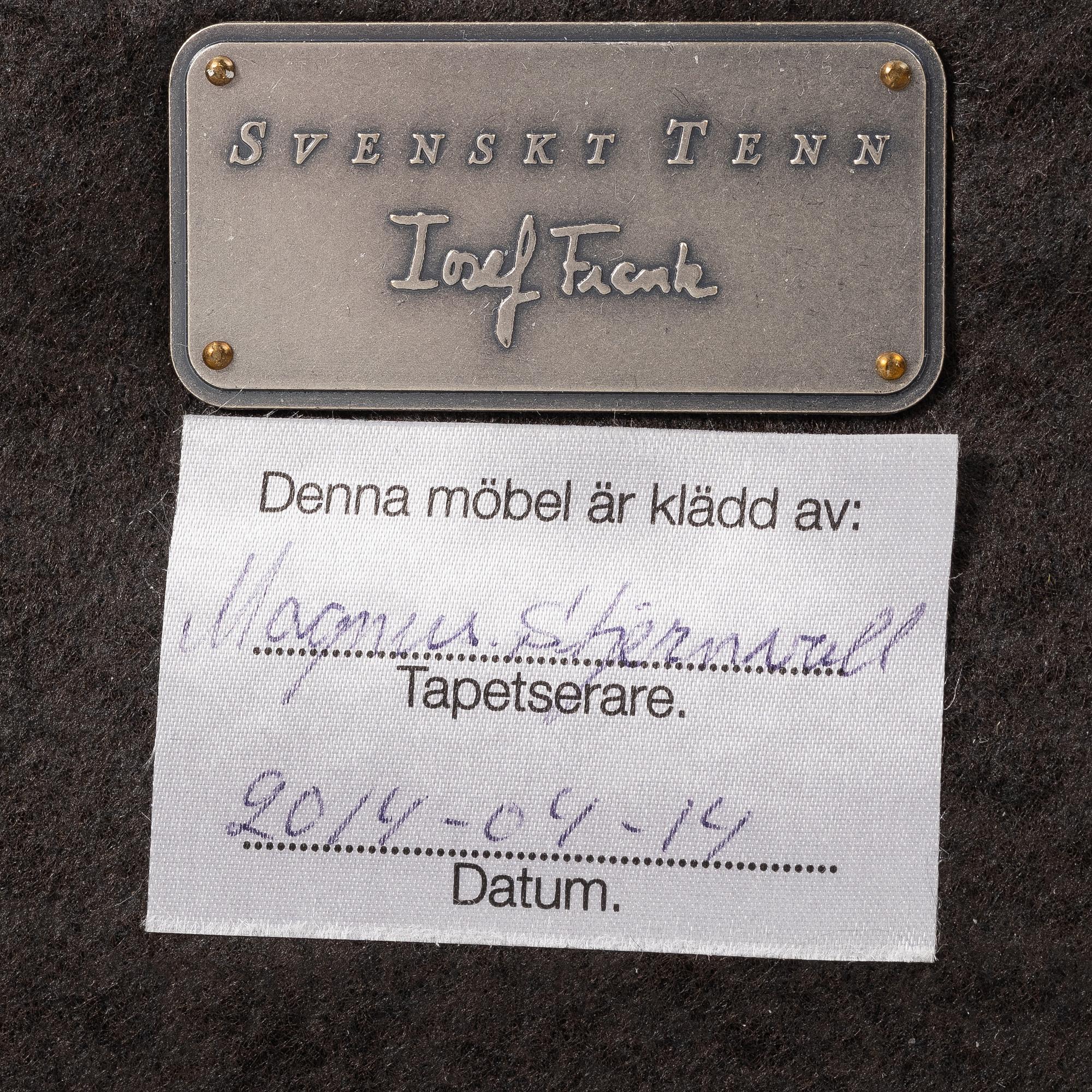 Josef Frank, armchair, model 568, Svenskt Tenn.