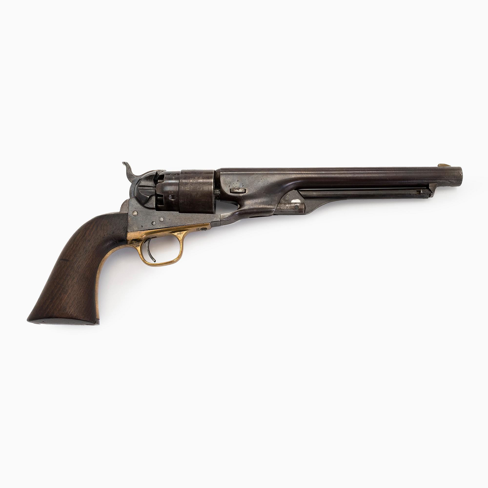 A Colt 1860 Army percussion revolver, serial no. 35171, manufactured 1862. Certificate included.