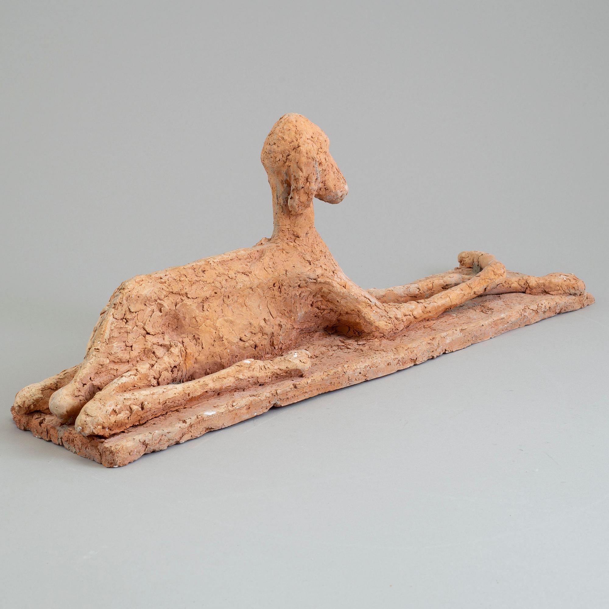 ASMUND ARLE, Skulptur, terracotta, signerad Asmund Arle och daterad 1952.