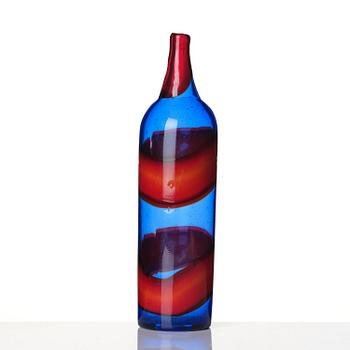 Fulvio Bianconi, a "Fasce Orizzontale" glass vase, model no. 4315, Venini, Murano, Italy, 1950s.